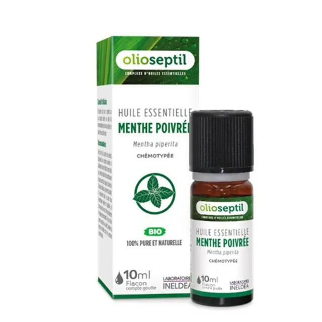 Olioseptil Les 8 Essentielles Huile Menthe Poivrée Bio 10 ml