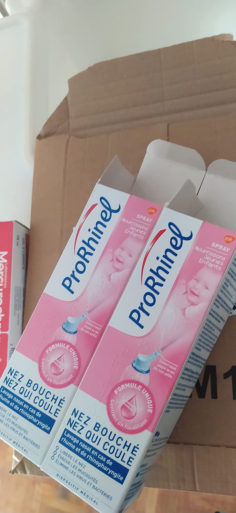 Prorhinel Gamme bébé spray nasal nourrisson lot 2x100 ml