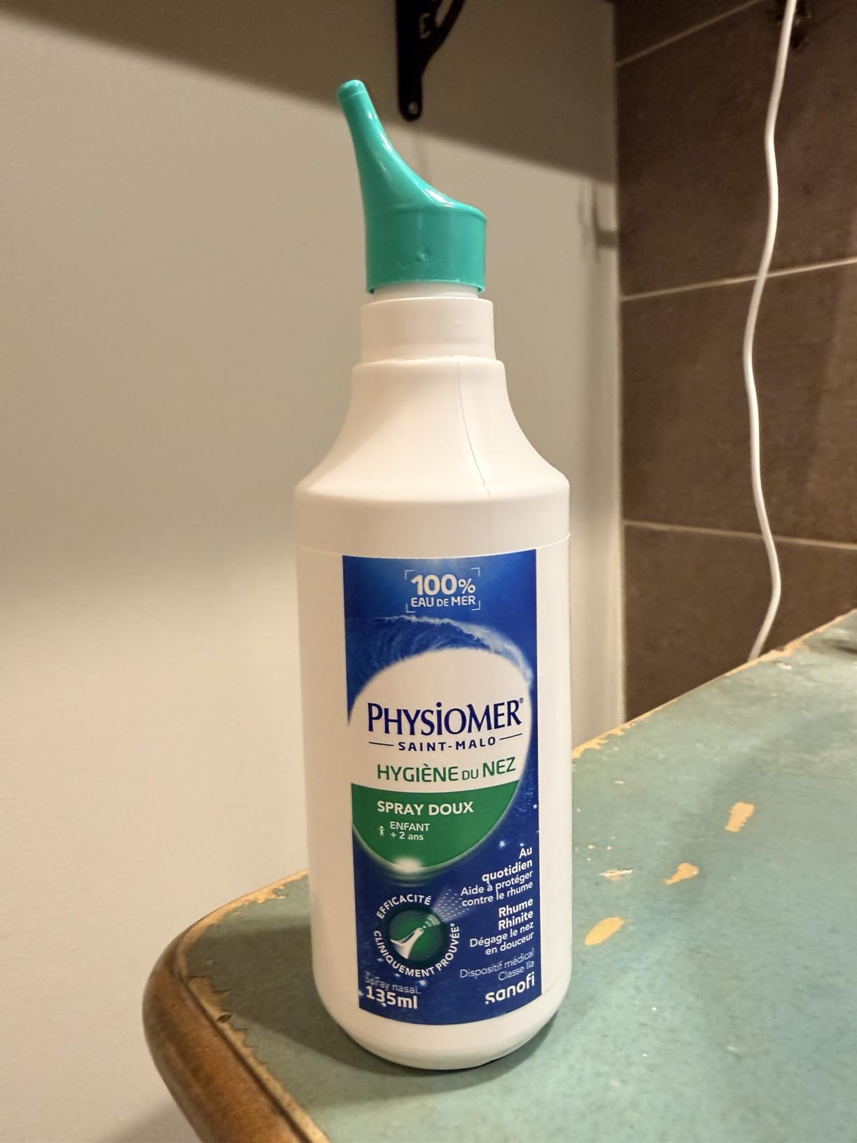 Physiomer Spray Doux nasal eau de mer 135 ml quotidien