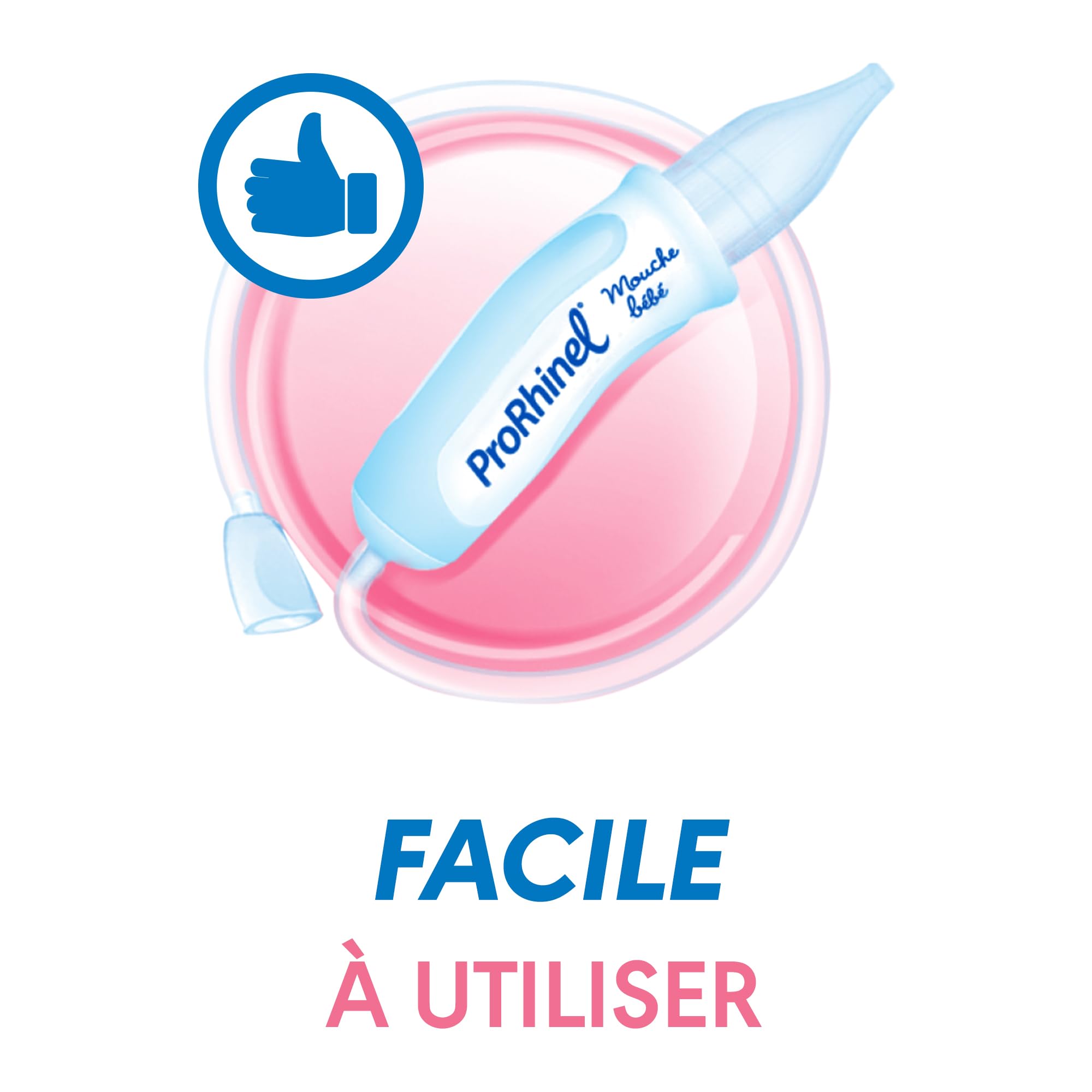 Prorhinel Gamme bébé Mouche-bébé manuel + 2 embouts rhume
