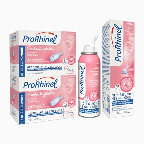 Prorhinel bébé embouts mouche-bébé 2x20 + spray nasal 100 ml