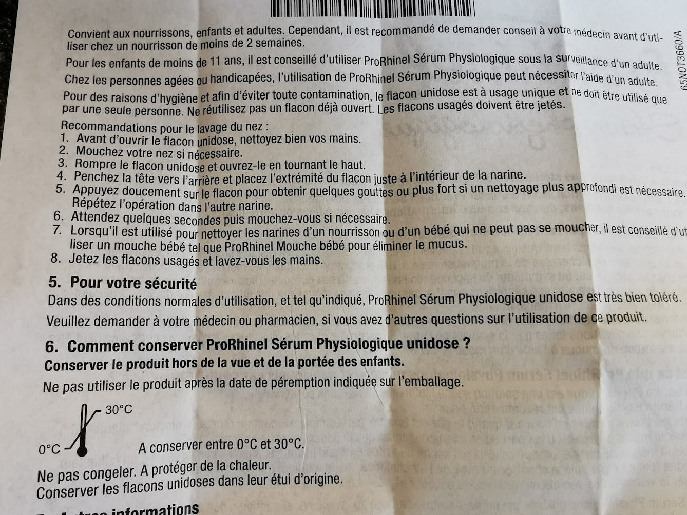 Prorhinel Gamme bébé sérum physiologique 6x30 unidoses