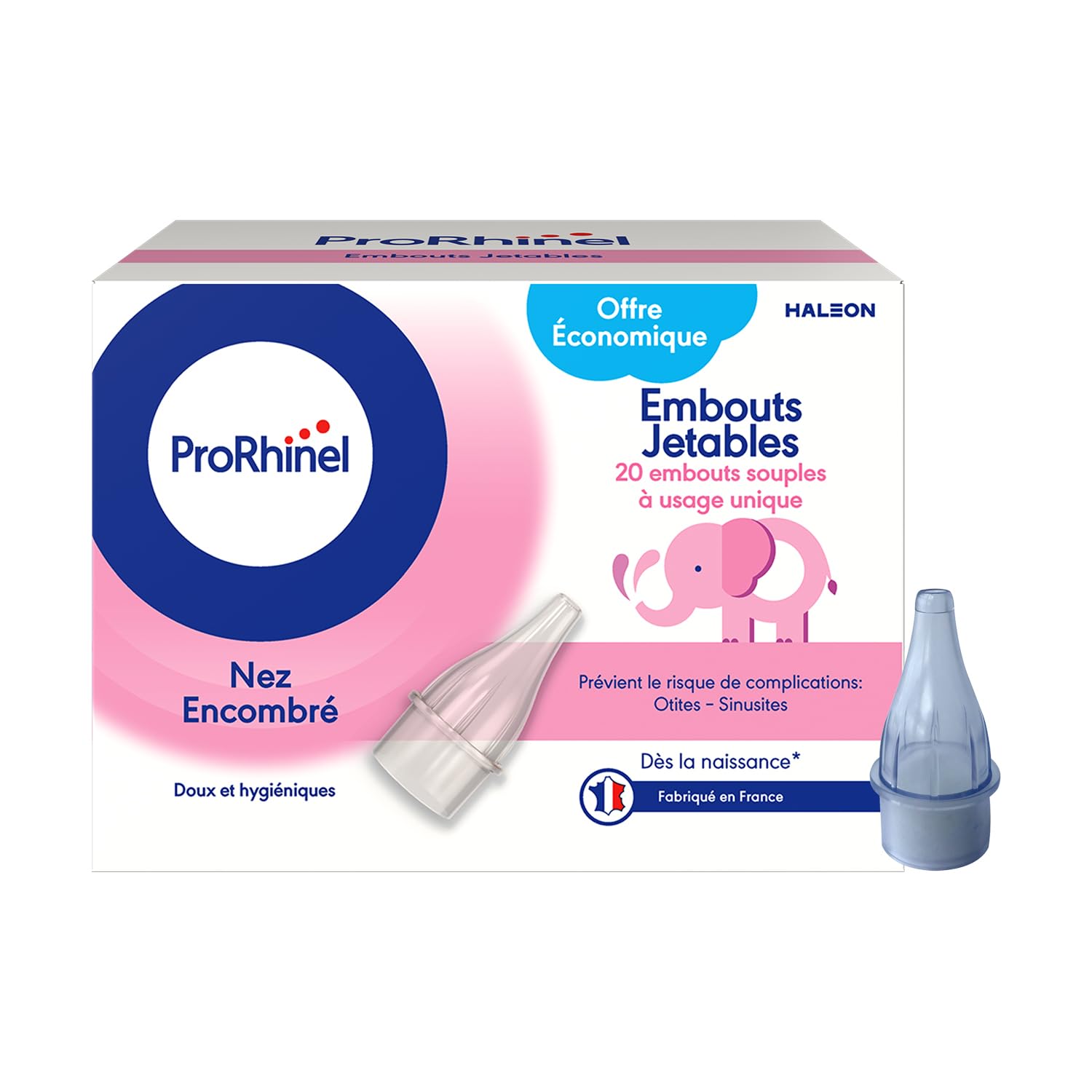 Prorhinel Gamme bébé Embouts jetables mouche-bébé 4x20 nez bouché
