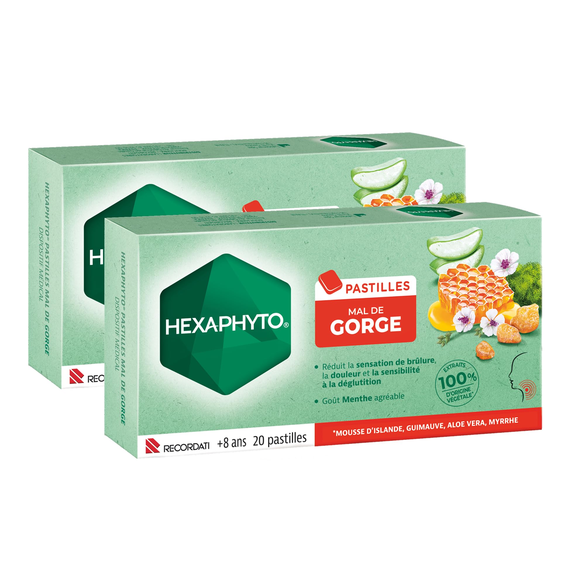 Hexaphyto Pastilles Hexaphyto pastilles gorge menthe 20 pastilles