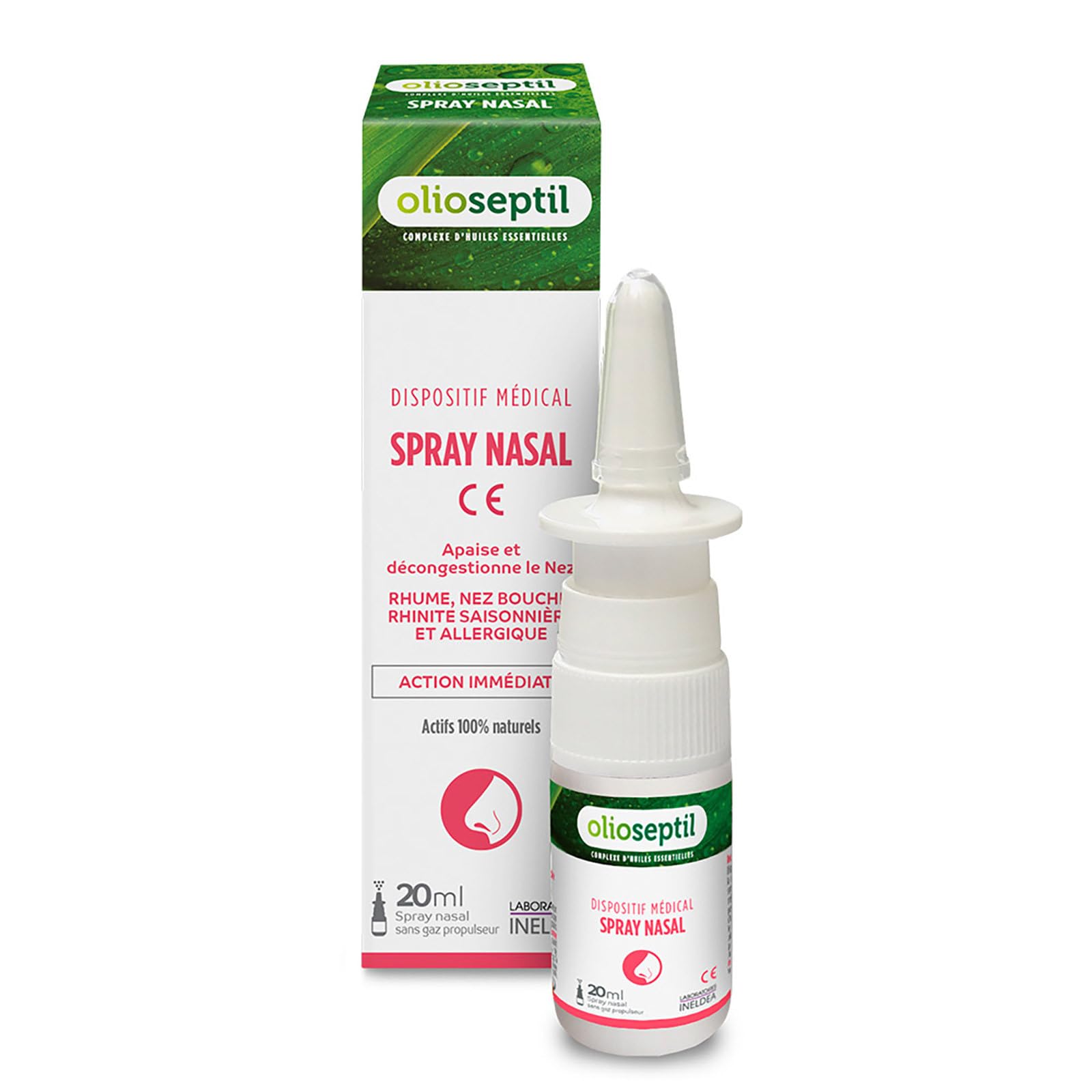 Olioseptil Confort respiratoire spray nasal 2x20 ml nez bouché
