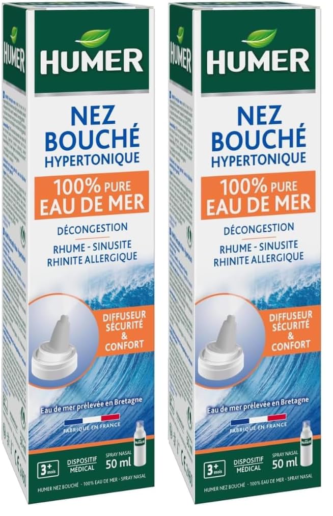 Humer Nez Bouché spray nasal hypertonique eau de mer 50 ml